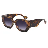 Sunglasses Retro Square Oversized Frame Wide Glasses Legs Retro Eyewear