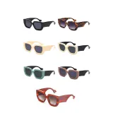 Sunglasses Retro Square Oversized Frame Wide Glasses Legs Retro Eyewear