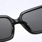 Sunglasses Multicolor Bee Charm Thick Rectangle Oversized Shades Retro Flat Top With Frame