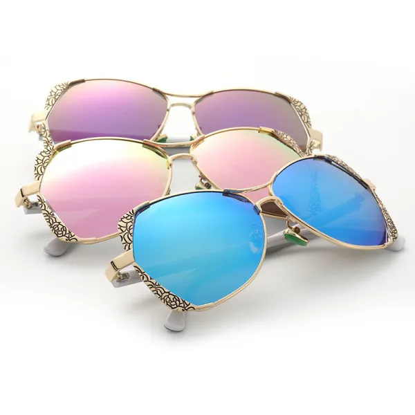 Sunglasses Square Aviators Sunglasses UV400 Metal Lace With Frame Shades