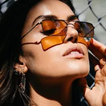 Sunglasses Rectangle Frame UV Protection Fashion Square Tinted Lens Vintage Sun Glasses