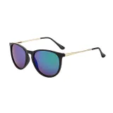 Gradual Sunglasses Multicolor Round Bottom Sport Sunglasses Retro Flat Top With Frame