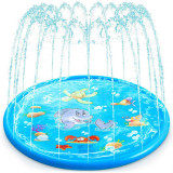 Toddler Kids Inflatable Toy Summer Outdoor Dolphin Water Spray Play Mat