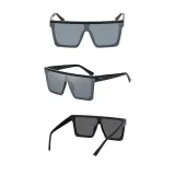 Sunglasses Square Conjoined Lens Flat Top Oversized Eyewear