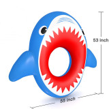 Blue Shark Inflatable Swimming Circle For Kids Child Adults