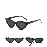 Sunglasses Multicolor Triangle Funny Retro Vintage Narrow Cat Eye Shade With Frame