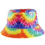 Double-Side Reversible Sunhat Tie Dye Bucket Cap