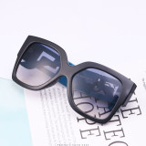Sunglasses Oversized Frame Hollow Out Wide Glasses Legs Retro Eyewear