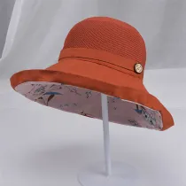 Outdoor Big Brim Cotton And Linen Sun Hat Fisherman Hat