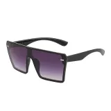 Sunglasses Trendy Cateye Square Cambered Surface Oversized UV400 Protection Vintage Retro Flat Top With Frame