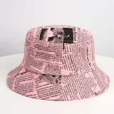 Double-Sided Reversible Sunhat Newspaper Bucket Cap