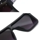 Sunglasses Square Oversized Lens Flat Top Retro Eyewear