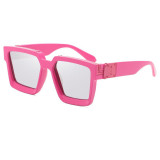 Sunglasses Retro Millionaire Sunglasses Square Metal Punk Rock Hip Hop Glasses