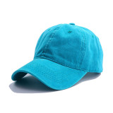 Solid Color Cotton Cap And Sunscreen Baseball Cap
