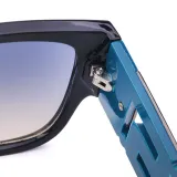 Sunglasses Oversized Frame Hollow Out Wide Glasses Legs Retro Eyewear