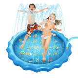 Toddler Kids Inflatable Toy Summer Outdoor Water Party Spray Play Mat Wading Pool