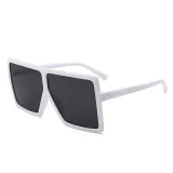 Sunglasses Square Oversized UV Protection Retro Flat Top With Frame Unisex