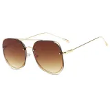 Sunglasses Metal Irregular rhombus Lens Frame Aviator Eyewear