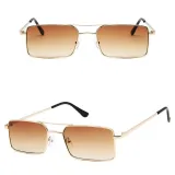 Sunglasses Rectangle Frame UV Protection Fashion Square Tinted Lens Vintage Sun Glasses