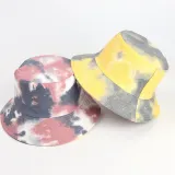 Double-Sided Reversible Sunhat Tie Dye Basin Cap