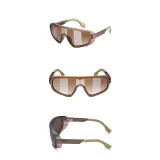 Sunglasses Multicolor Oversized Mirror One Piece Sport Style Windproof Eyewear