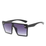 Gradual Sunglasses Multicolor Square Integrated Oversized Vintage Flat Top With Frame