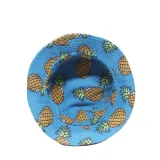 Double-Sided Reversible Sunhat Fruit Pineapple & Banana Bucket Cap