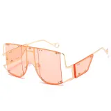 Sunglasses Trendy  Integrated Square Oversized UV400 Protection Trendy Flat Top With Frame