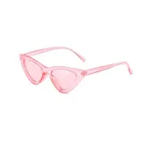 Sunglasses Multicolor Triangle Funny Retro Vintage Narrow Cat Eye Shade With Frame