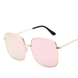 Sunglasses Multicolor Fashion Square Aviators Sunglasses Flat Mirrored Lens