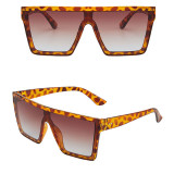 Sunglasses Multicolor Square Oversized UV Protection Vintage Retro Flat Top With Frame
