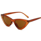 Sunglasses Multicolor Triangle Funny Retro Vintage Narrow Cat Eye Shade With Frame