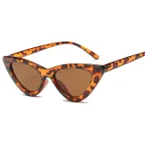 Sunglasses Multicolor Triangle Funny Retro Vintage Narrow Cat Eye Shade With Frame
