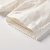 3PCS Boys Outfits  Short Sleeves Shirt and Suspender White Shorts Dressy Up Set