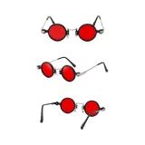 Sunglasses Small Round Lens Retro Punk Frame Rock Hip Hop Glasses