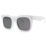 Sunglasses Trendy Cateye Square Oversized UV400 Protection Vintage Retro Flat Top With Frame