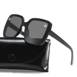Sunglasses Multicolor Bee Charm Thick Rectangle Oversized Shades Retro Flat Top With Frame