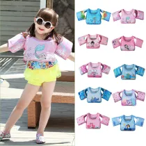 Toddler Kids Print Mermaid Swim Vest with Arms Floats Life Jacket