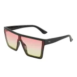 Sunglasses Multicolor Square Oversized UV Protection Vintage Retro Flat Top With Frame