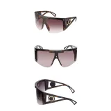 Sunglasses Multicolor Oversized Mirror One Piece Sport Style Windproof Goggle