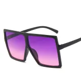 Sunglasses Square Oversized UV Protection Retro Flat Top With Frame Unisex
