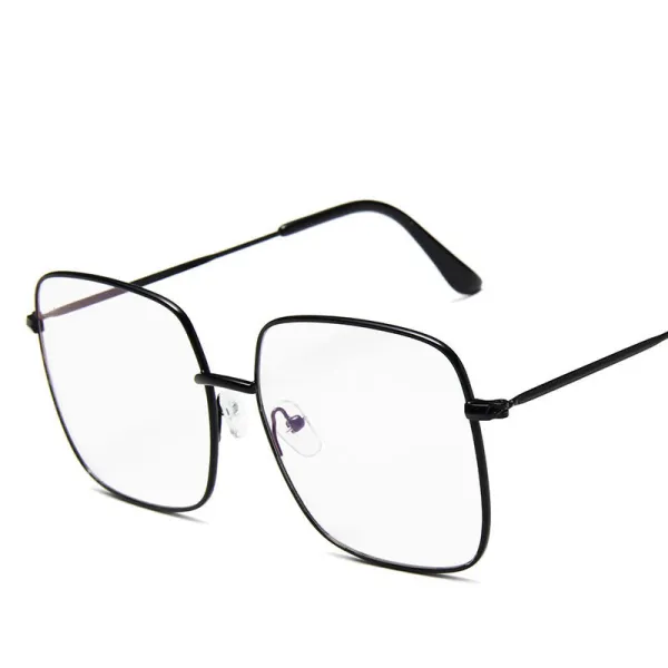 Transparent Sunglasses Multicolor Fashion Square Aviators Sunglasses Flat Mirrored Lens
