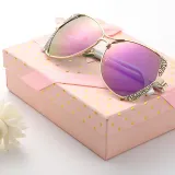 Sunglasses Square Aviators Sunglasses UV400 Metal Lace With Frame Shades