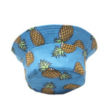 Double-Sided Reversible Sunhat Fruit Pineapple & Banana Bucket Cap