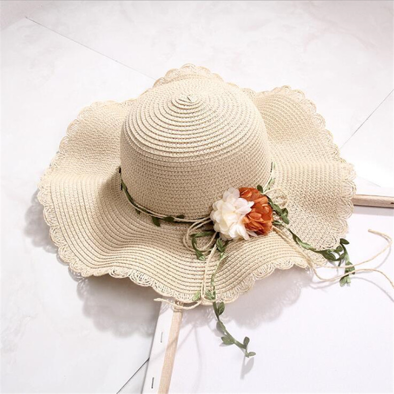 Flower Wave Lace Sun Hat Outdoor Beach Sun Hat