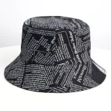 Double-Sided Reversible Sunhat Newspaper Bucket Cap
