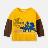 Toddler Kids Boys Dinosaur Long Sleeve Shirt