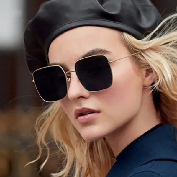 Sunglasses Multicolor Fashion Square Aviators Sunglasses Flat Mirrored Lens