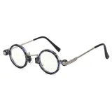 Sunglasses Small Round Lens Retro Punk Frame Rock Hip Hop Glasses