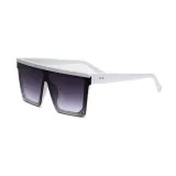 Sunglasses Square Conjoined Lens Flat Top Oversized Eyewear